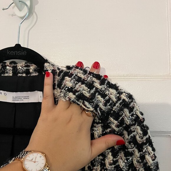 IRO Paris Faux Pearl Tweed Jacket - Picture 6 of 11